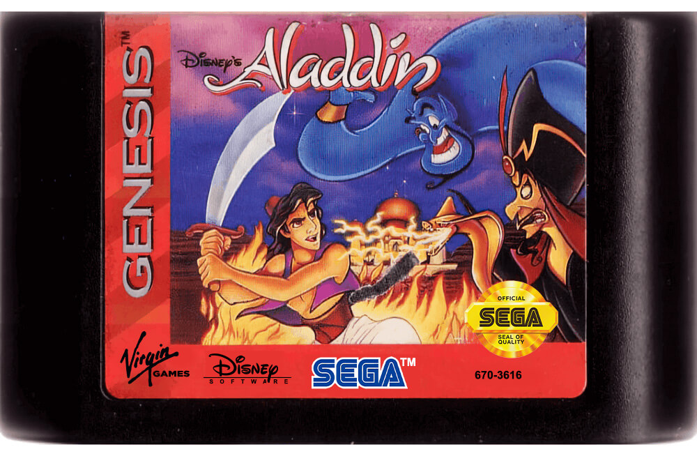 Лицензионный картридж Disney's Aladdin для Genesis